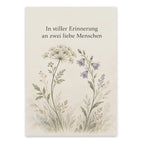 Einfühlsame Trauerkarte für zwei liebe Menschen mit Wildblumen|p:2022188|h:03911762bd335b2c7b527c8a16c93d9f