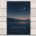 Einfühlsame Trauerkarte zum Jahrestag mit ruhigem Mond|p:2022261|h:5570d1c0ee90a647e61f1eb1e8bc0ad3