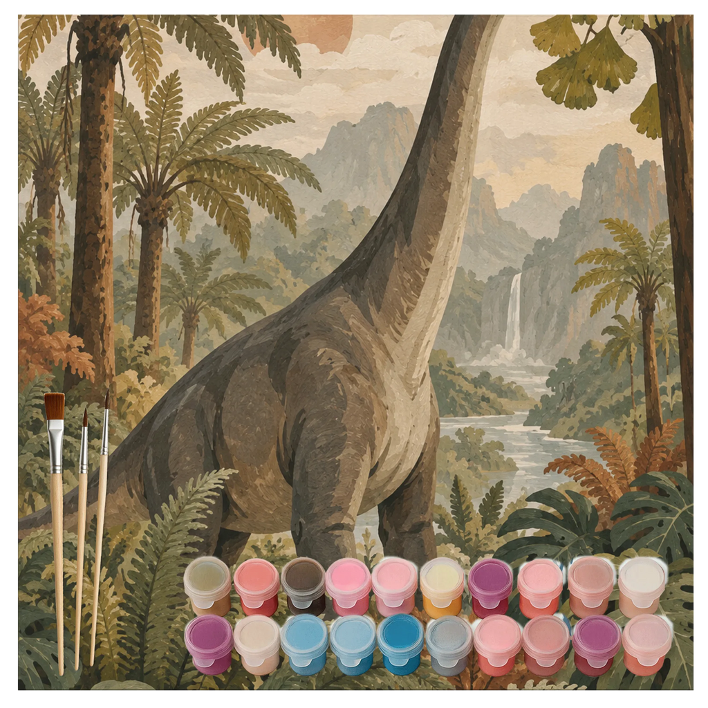 Entspannendes Malen nach Zahlen für Dinosaurierfans mit Brachiosaurus|p:2022272|h:4272b1408429f210719ce5c8d755bce7