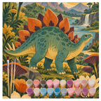 Süßes Malen nach Zahlen mit Dinosaurier Stegosaurus für Kinder|p:2022277|h:472c1072714e5372234b612dabddb53e