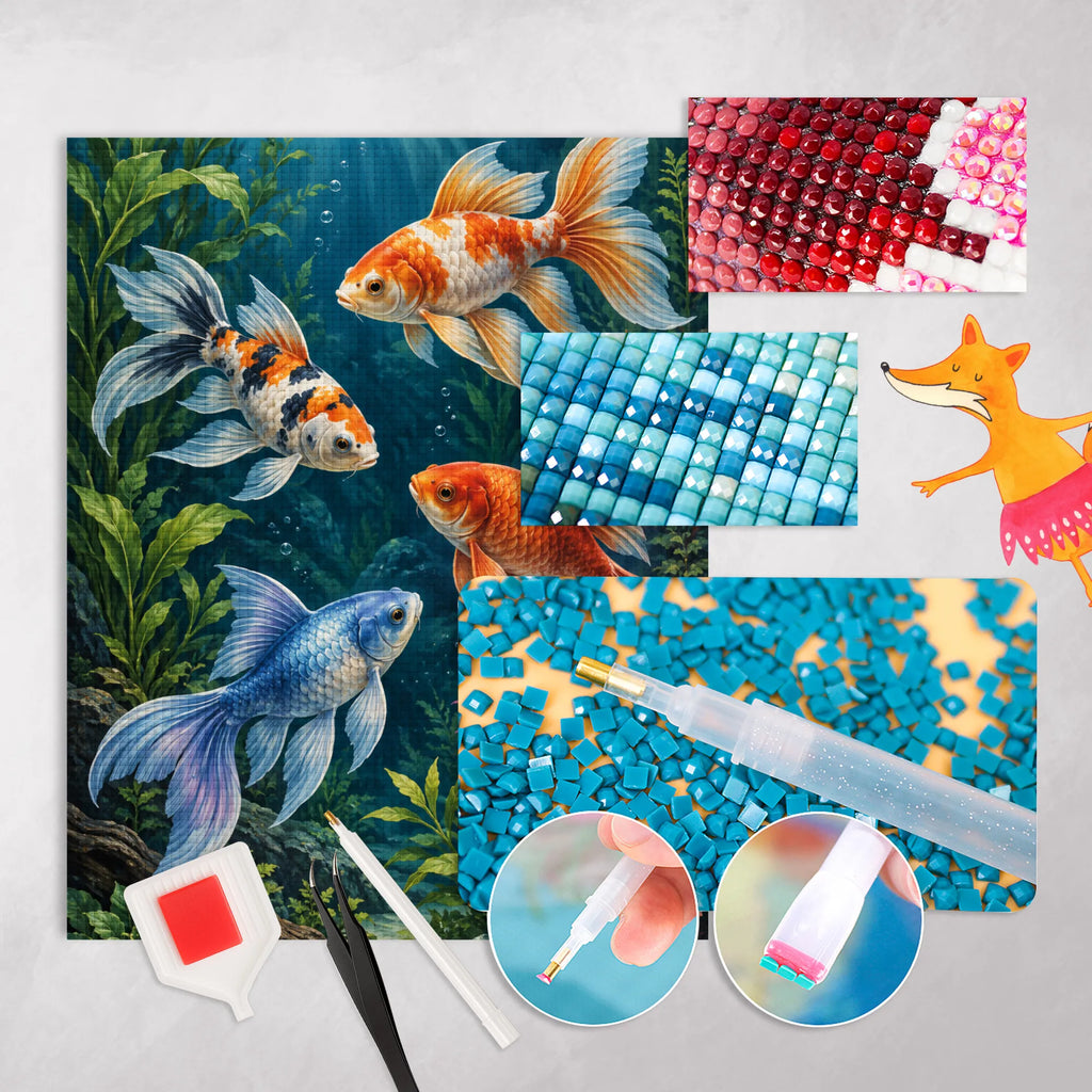 Entspannendes Diamond Painting mit Fischen für Aquariumfans|p:2022478|h:426c3549ff41cab0ecc16ee18482d600