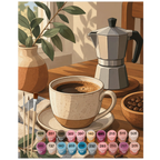 Gemütliches Malen nach Zahlen für Kaffeeliebhaber mit Kaffeetasse|p:2022488|h:b213146ba04159662d7739c5f5c24195