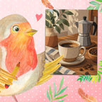 Gemütliches Malen nach Zahlen für Kaffeeliebhaber mit Kaffeetasse|p:2022488|h:e4c51d36f0e65c3238533a38c19740e9