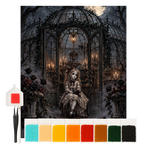 Gruseliges Diamond Painting Horror mit Gewächshaus bei Vollmond|p:2022506|h:b250bed803ab4fd8c14fb4e9b0d9492b