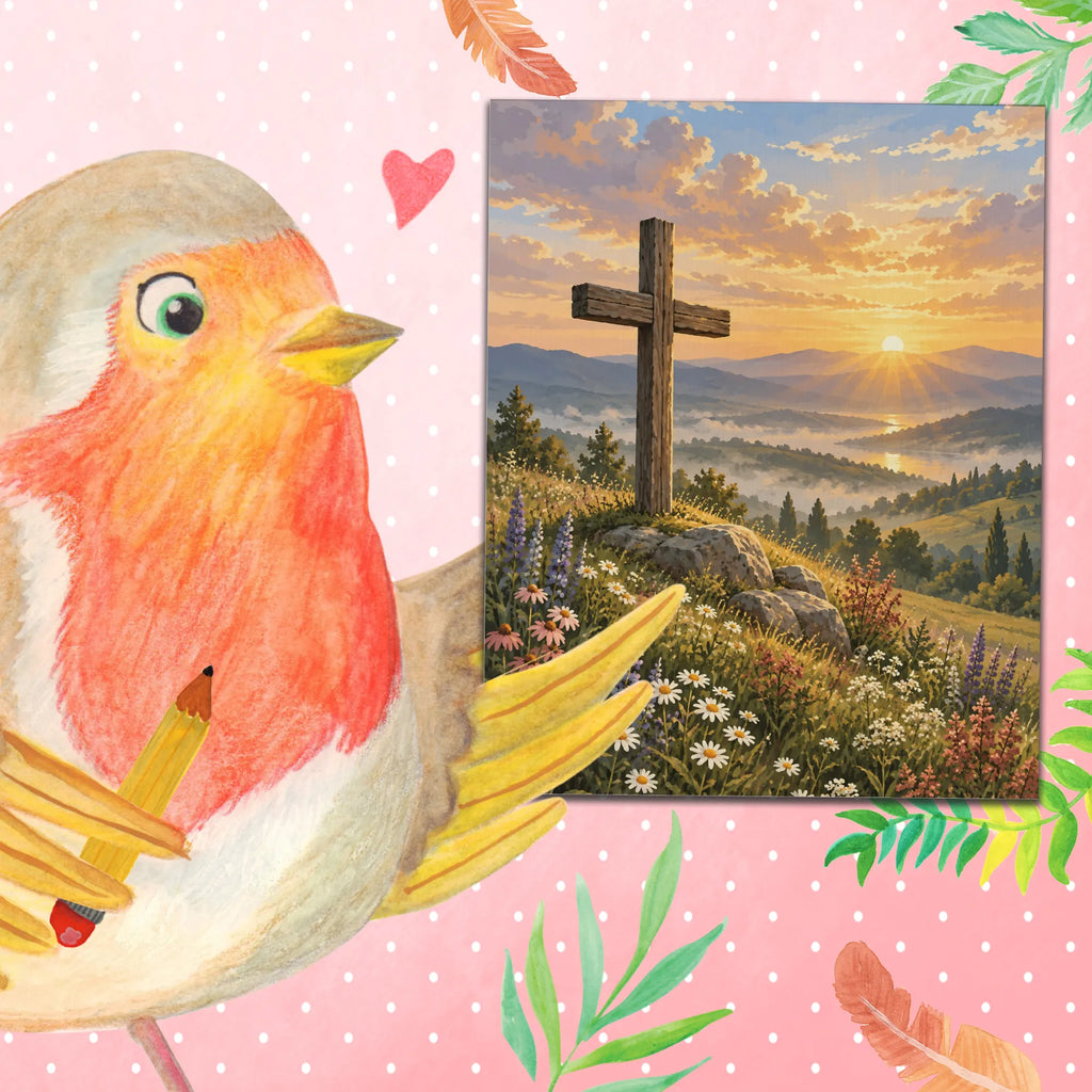 Besinnliches Malen nach Zahlen für Christen mit Holzkreuz|p:2022521|h:707bb52a216595770eaff68669358140