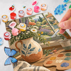 Romantisches DIY Malen nach Zahlen für Liebende mit Wildblumenvase|p:2022556|h:58b9e6d6e8420ed22821a20c2aa55371