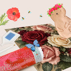 Elegantes Diamond Painting Rosen für Rosenliebhaber mit Burgunderrosen|p:2022577|h:31226fcfe41f6daf774e663098458090