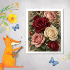 Elegantes Diamond Painting Rosen für Rosenliebhaber mit Burgunderrosen|p:2022577|h:5decc37a58230e405fff618bf60f0268