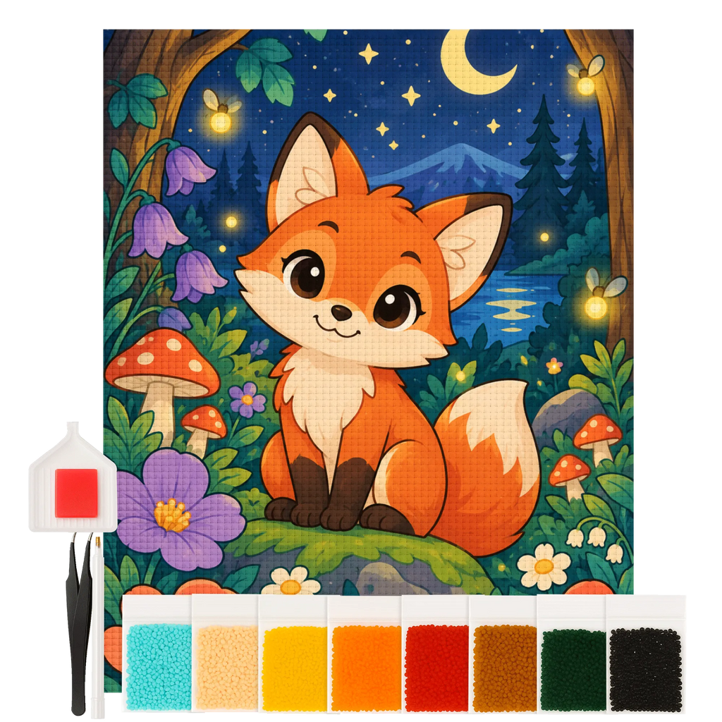 Süßes Diamond Painting für 8-jährige Kinder mit Fuchs|p:2022585|h:c49eecd31c558d2d92f58f1298ae1785