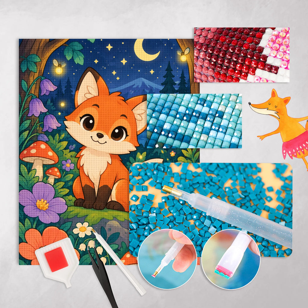 Süßes Diamond Painting für 8-jährige Kinder mit Fuchs|p:2022585|h:d1bdcdef6c614e09d6eeeec610c1319a