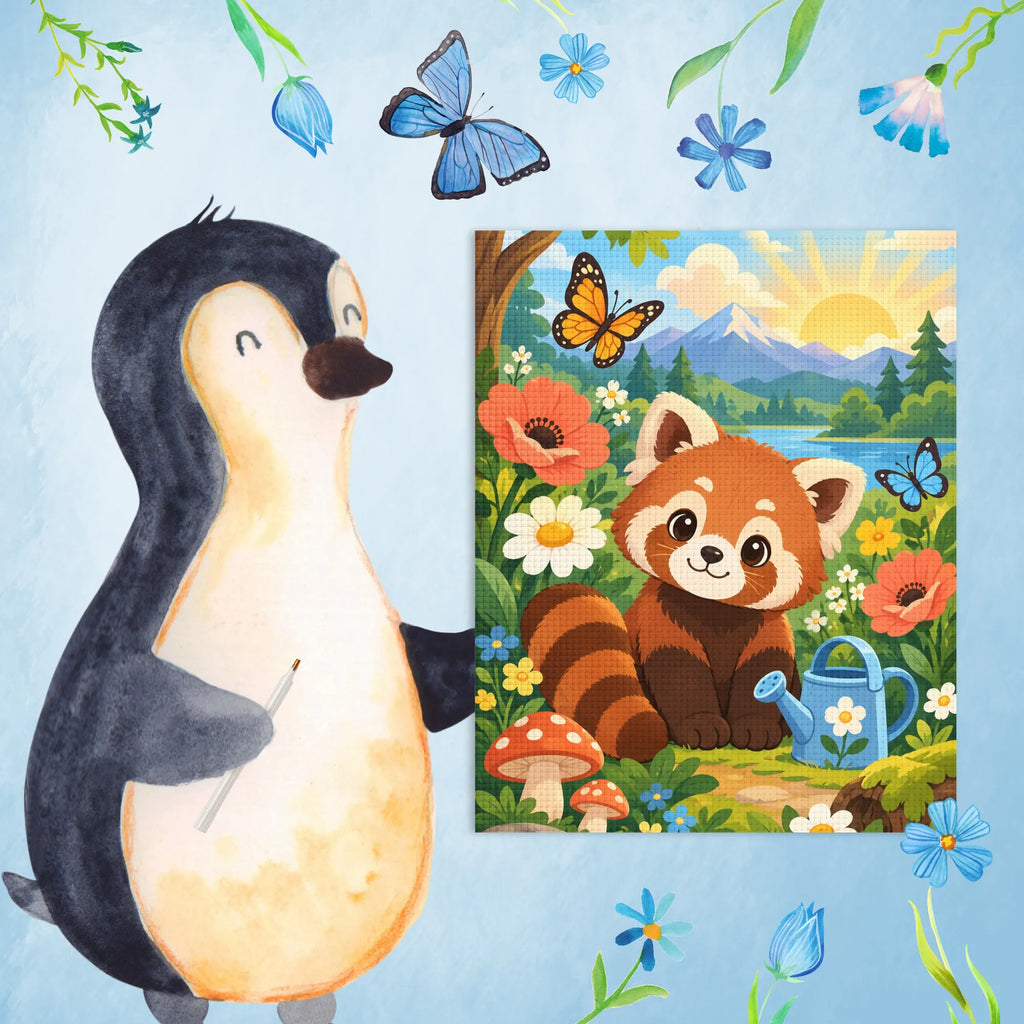 Süßes Diamond Painting für 6-Jährige mit rotem Panda|p:2022591|h:447fd0dec1e359ec7b711d718f7abce8