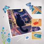 Cooles Diamond Painting für Jugendliche mit Mondkatze|p:2022595|h:10d8ba4289b5d876319151acf2c7314d