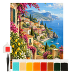 Entspannendes Diamond Painting Italien mit mediterranem Küstendorf|p:2022632|h:60d1cbee3e8ad47dd3100868fdf75474