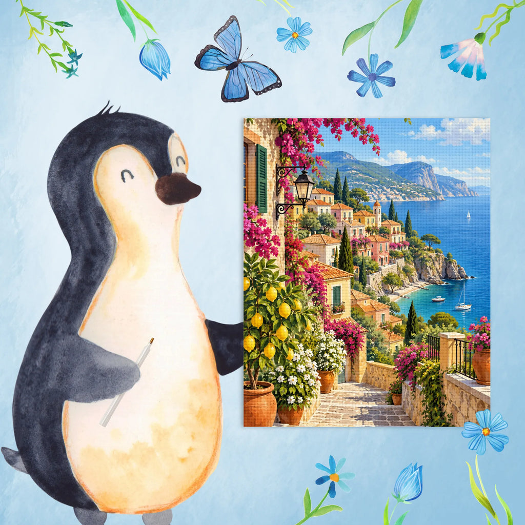 Entspannendes Diamond Painting Italien mit mediterranem Küstendorf|p:2022632|h:00c60f8d2a229f427f523af6ed9e7435
