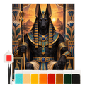 Mystisches Diamond Painting Ägyptische Götter für Fans mit Schakal