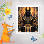 Mystisches Diamond Painting Ägyptische Götter für Fans mit Schakal|p:2022772|h:633b6a16dbbc16b24fdc8aa2e7b66a1d