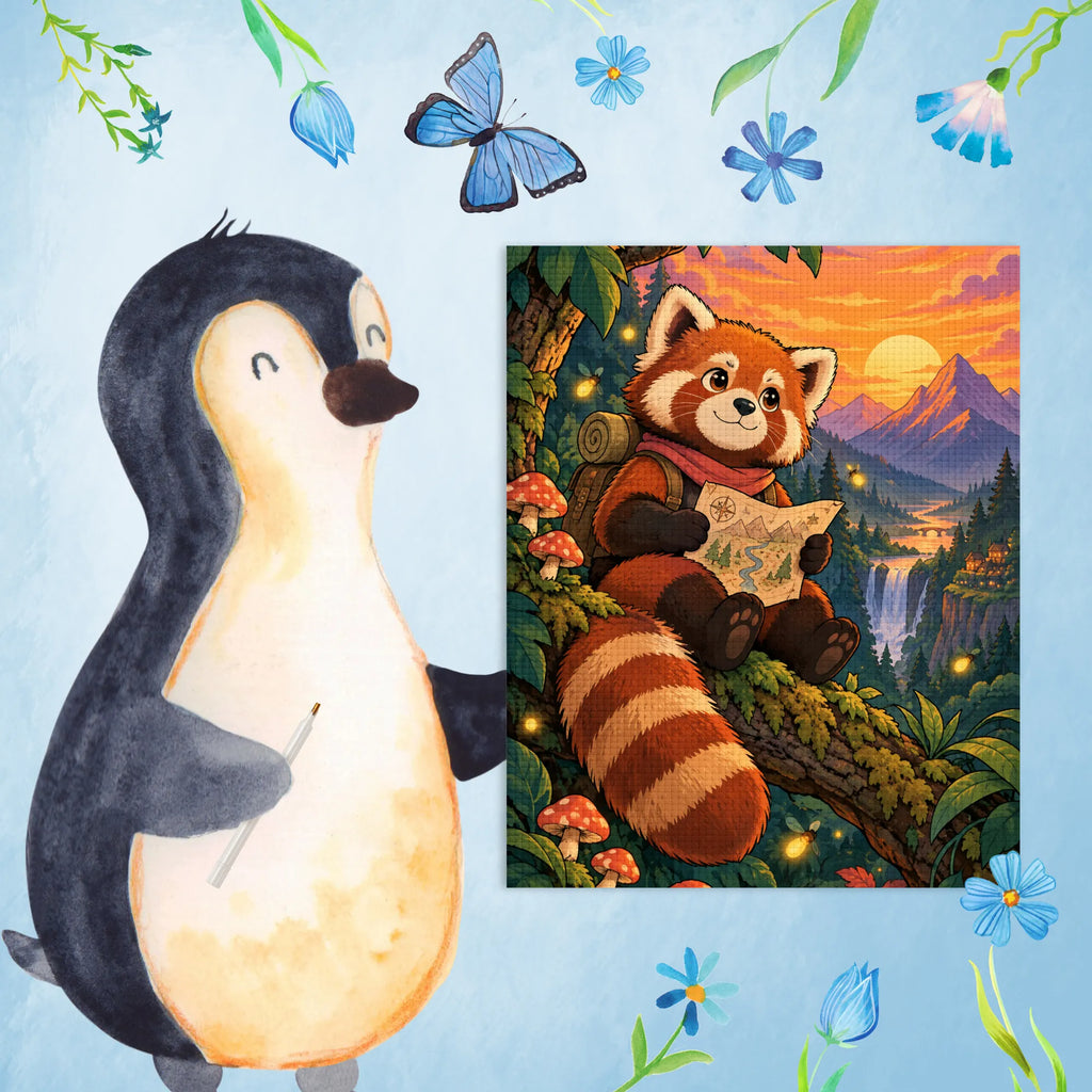 Lustiges Diamond Painting Comic für Fans mit Rotem Panda|p:2022786|h:b9a95a24e77477e6e7edd666cc4a6c7f