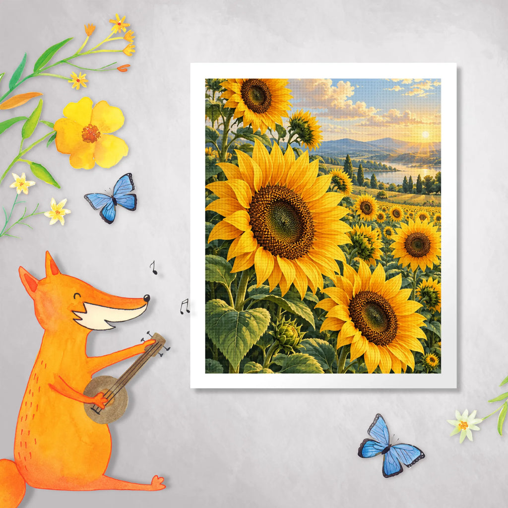 Sonniges Diamond Painting Bild Sonnenblumenfeld für Naturfreunde|p:2022796|h:e53043a1ef2203b09e70e296f5f9eb4b
