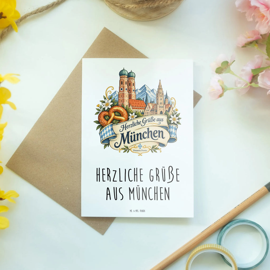 Herzliche Urlaubsgrüße aus München Karte mit Stadtturm|p:2022932|h:819ad5c188b76c0f0469dc24b5f88f0c