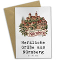 Herzliche Urlaubsgrüße aus Nürnberg mit Burg