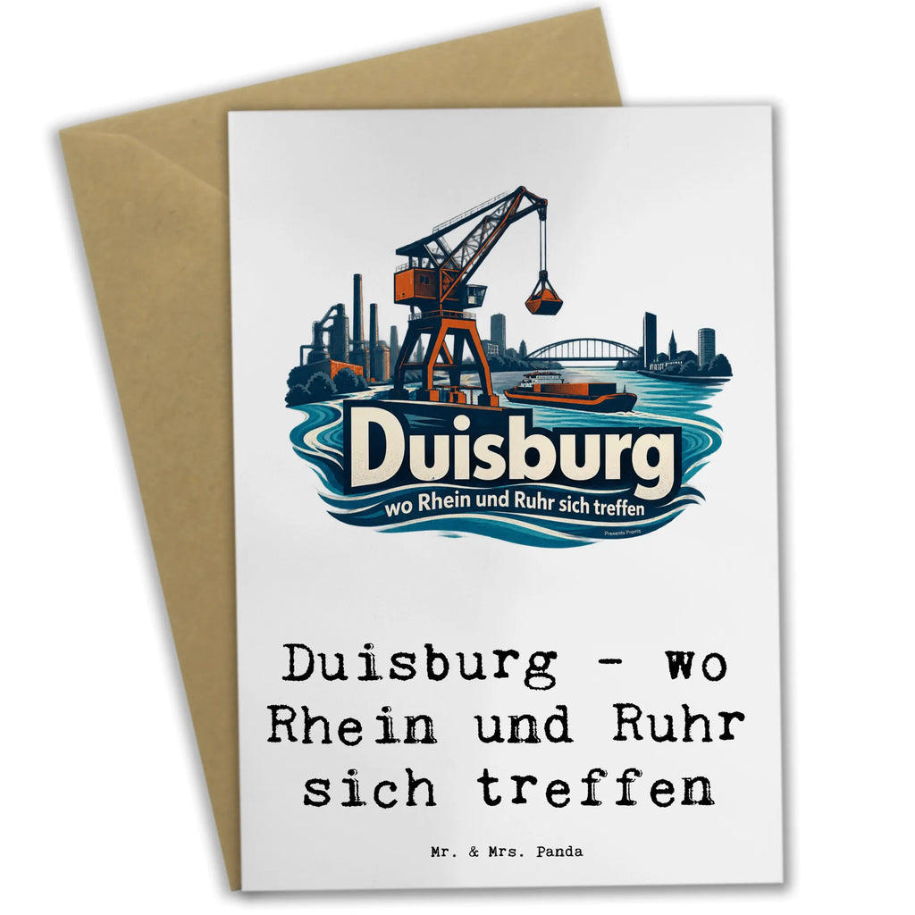 Herzliche Grußkarte aus Duisburg mit Hafen und Frachtkran|p:2022943|h:47a17fb41f1446df8412f5ad3a04a584