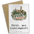 Herzliche Grußkarte für Fürth Fans mit Stadtsilhouette