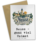 Herzliche Grußkarte für Neusser mit Kirchturm und Brücke|p:2022968|h:734e40c03616fe5e53ba45e74a7c667e