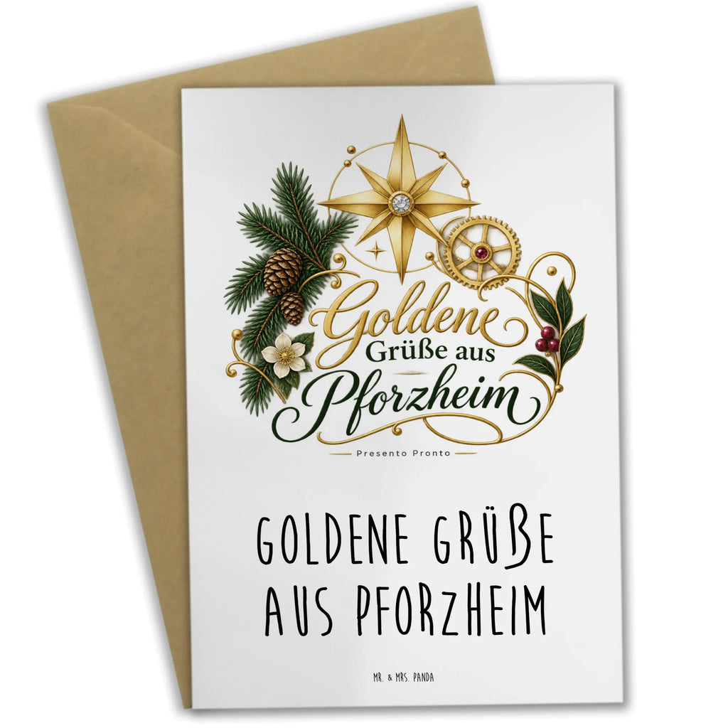 Elegante Grußkarte aus Pforzheim mit goldenem Stern|p:2022973|h:4285a940b4c5d6d197158b1d8313ca56