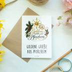 Elegante Grußkarte aus Pforzheim mit goldenem Stern|p:2022973|h:06551846c5b047f96c701ca15023328f