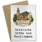 Herzliche Grußkarte aus Reutlingen mit Altstadt und Achalm|p:2022979|h:6f02ab5d7cc539e4520b605659911145