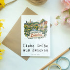 Herzliche Grußkarte aus Zwickau mit Stadtlandschaft|p:2022992|h:0709f3ad6906cb0a7c81dad8a84b748e