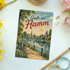 Nostalgische Grüße aus Hamm Postkarte mit Kanal für Sammler|p:2023178|h:e06626c955497482c2b4be57d8ef498f