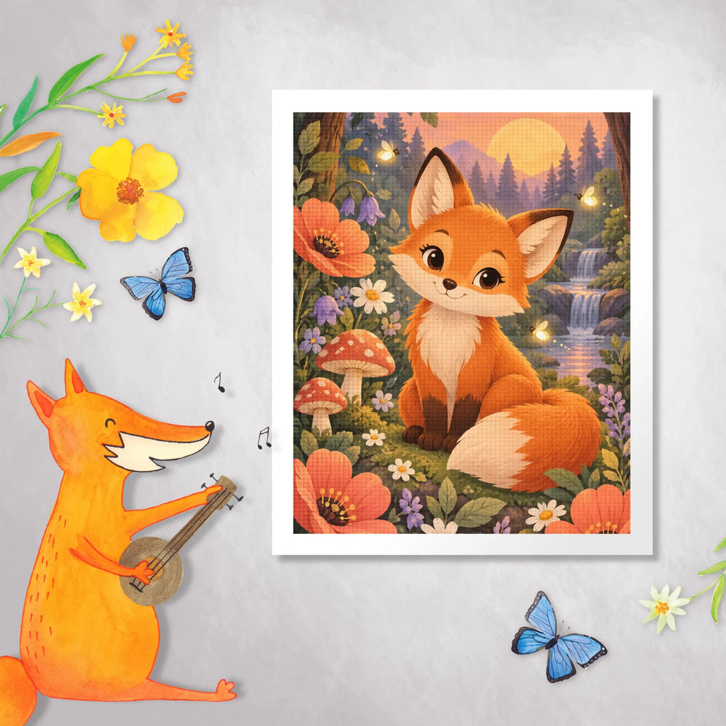 Süßes Diamond Painting für Mädchen ab 6 Jahren mit Fuchs|p:2023189|h:a8b198afb57a273f1ab87cc7dcef3505
