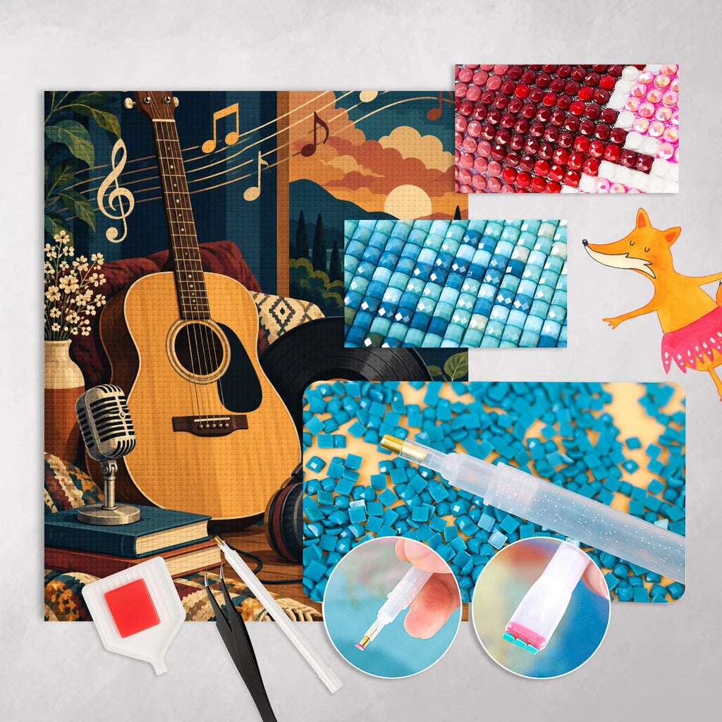 Nostalgische Diamond Painting Bilder für Musikfans mit Gitarre|p:2023203|h:6f4b31209ec4ddb9d8b4d9588585365f