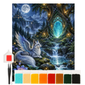 Magisches Diamond Painting Fantasy für Fans mit Fuchs