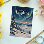 Stimmungsvolle Grüße aus Lappland Postkarte mit Nordlichtern|p:2023326|h:329029578f129e73f5b3c679eaeae0e1