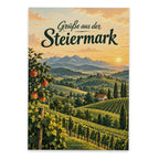Herzliche Grüße aus der Steiermark Postkarte Weinreben|p:2023327|h:01e0f43a0ac26cc50bca5ffe810c901b