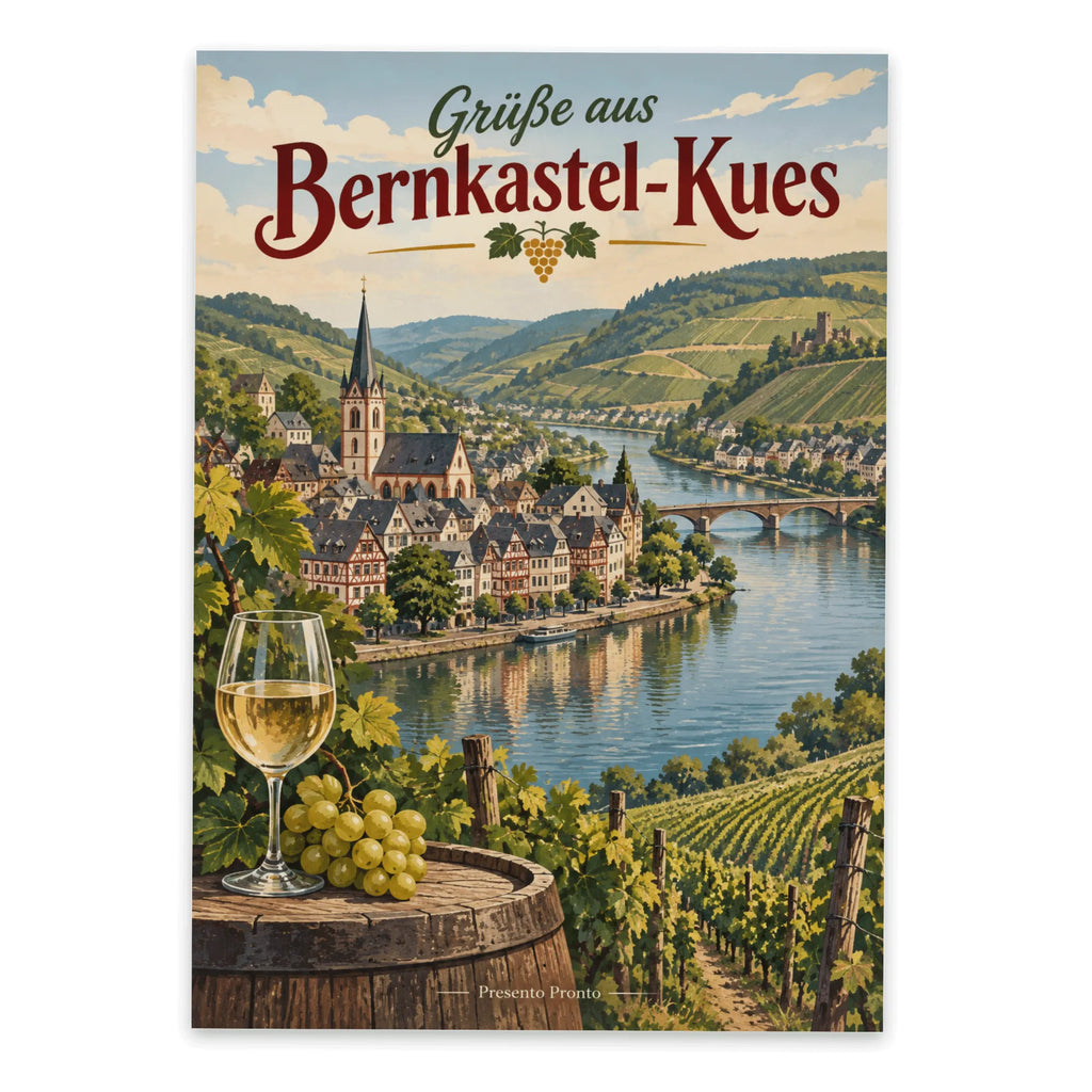 Nostalgische Reisepostkarte Grüße aus Bernkastel-Kues mit Mosel|p:2023338|h:fa04ba40755ca4b9a0fb91560c71da01