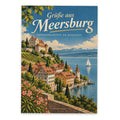 Elegante Grüße aus Meersburg Postkarte für Urlauber