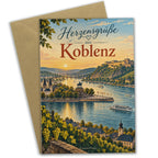 Herzliche Grußkarte aus Koblenz für Heimatfans mit Deutschem Eck|p:2023351|h:d224fb951b8e2cb268b50d3a17d9e02b