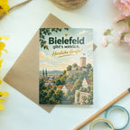 Lustige Karte aus Bielefeld für Heimatgrüße mit Sparrenburg|p:2023356|h:cb2d8575a19eb8ef6dc739985712c4f4