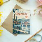 Herzliche Grußkarte aus Chemnitz für Urlaubsgrüße|p:2023360|h:a13df12261f0289138f836383adc9f65