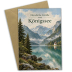 Herzliche Urlaubskarte vom Königssee mit Alpensee|p:2023361|h:a62ca3c846665482d2916ae16221d626