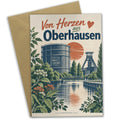 Herzliche Grußkarte aus Oberhausen für Heimatfans mit Gasometer