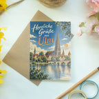 Herzliche Grußkarte aus Ulm mit Ulmer Münster|p:2023393|h:0224193074cc7a11351c24e6064985f1