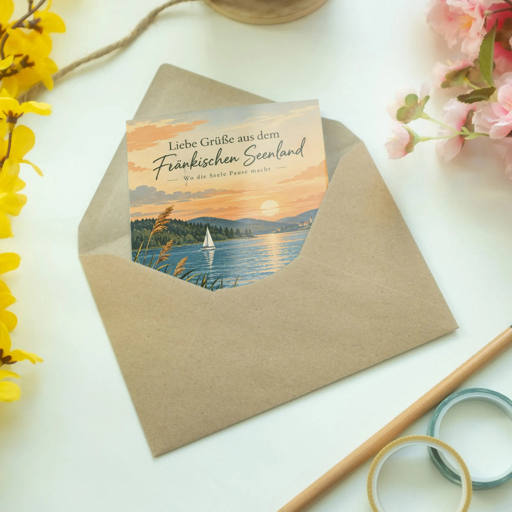 Herzlicher Urlaubsgruß aus dem Fränkischen Seenland mit Segelboot|p:2023398|h:063c1303b75a45f560a58cb118de376c