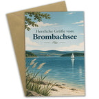 Herzliche Grußkarte vom Brombachsee mit Segelboot|p:2023403|h:3a8e678fd94c70ad8da901dd1880fc9b