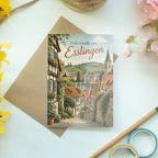 Herzliche Grußkarte aus Esslingen mit Altstadt|p:2023405|h:49af9b47a52884fea56a03f23ad42130
