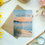 Herzliche Grußkarte vom Cospudener See mit Sonnenuntergang|p:2023425|h:19ce683c07db5918f064fafc82f7fe20