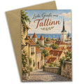 Herzliche Reisegrüße aus Tallinn mit historischer Altstadt